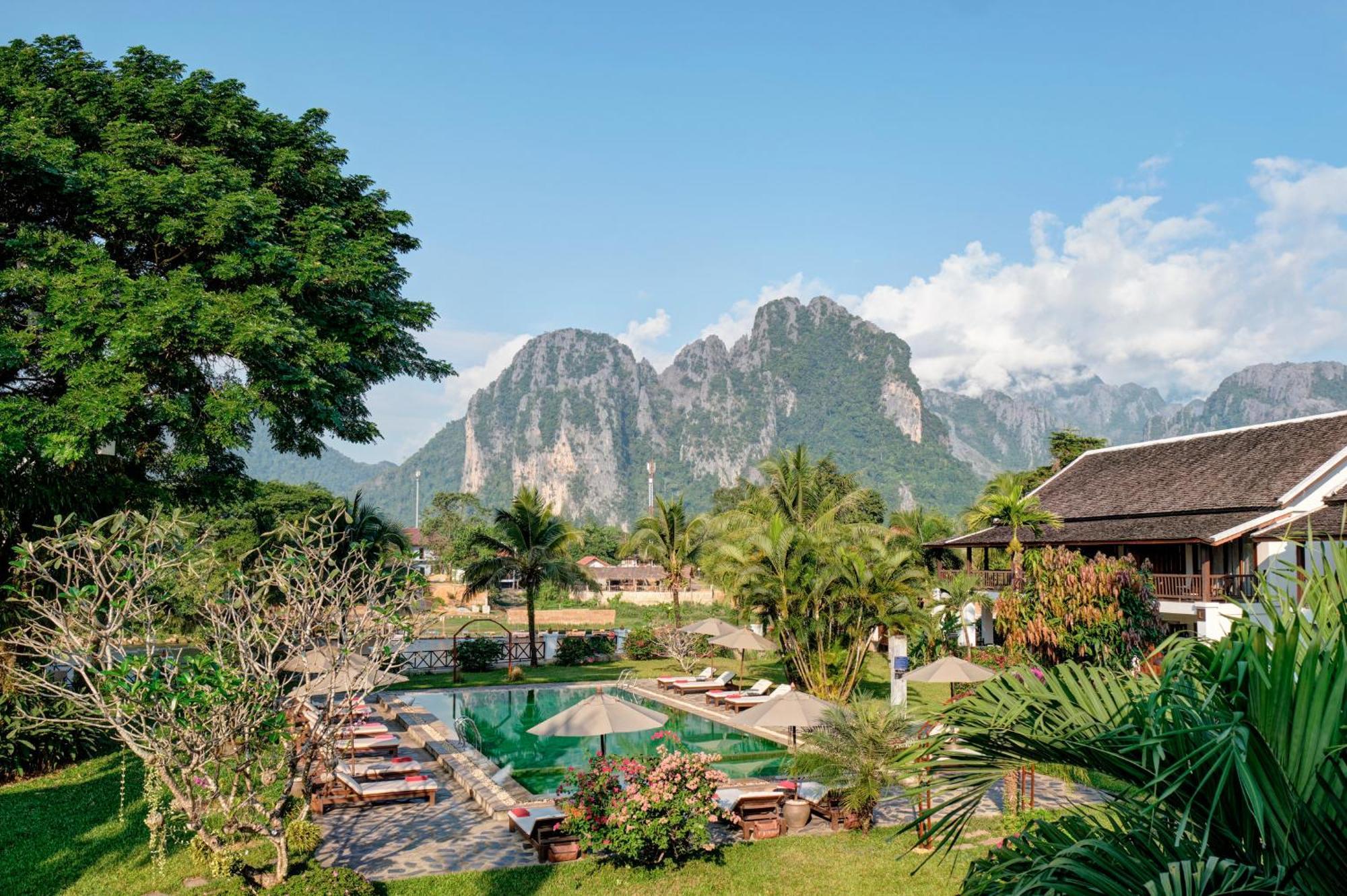 Riverside Boutique Resort, Vang Vieng Eksteriør billede