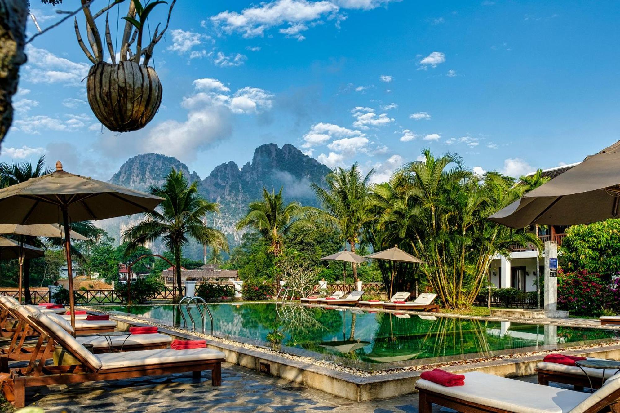 Riverside Boutique Resort, Vang Vieng Eksteriør billede