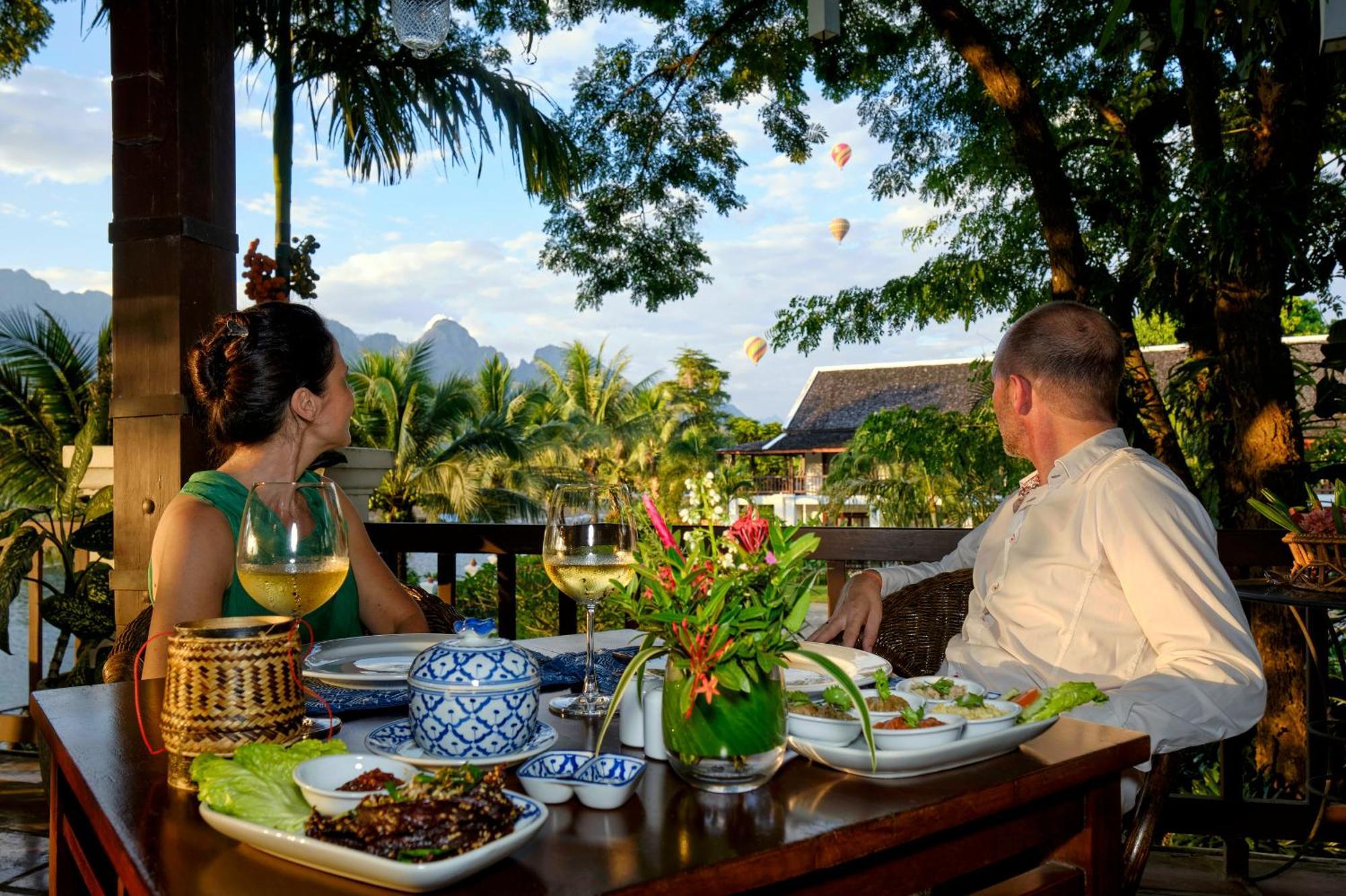 Riverside Boutique Resort, Vang Vieng Eksteriør billede