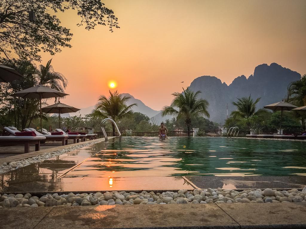 Riverside Boutique Resort, Vang Vieng Eksteriør billede