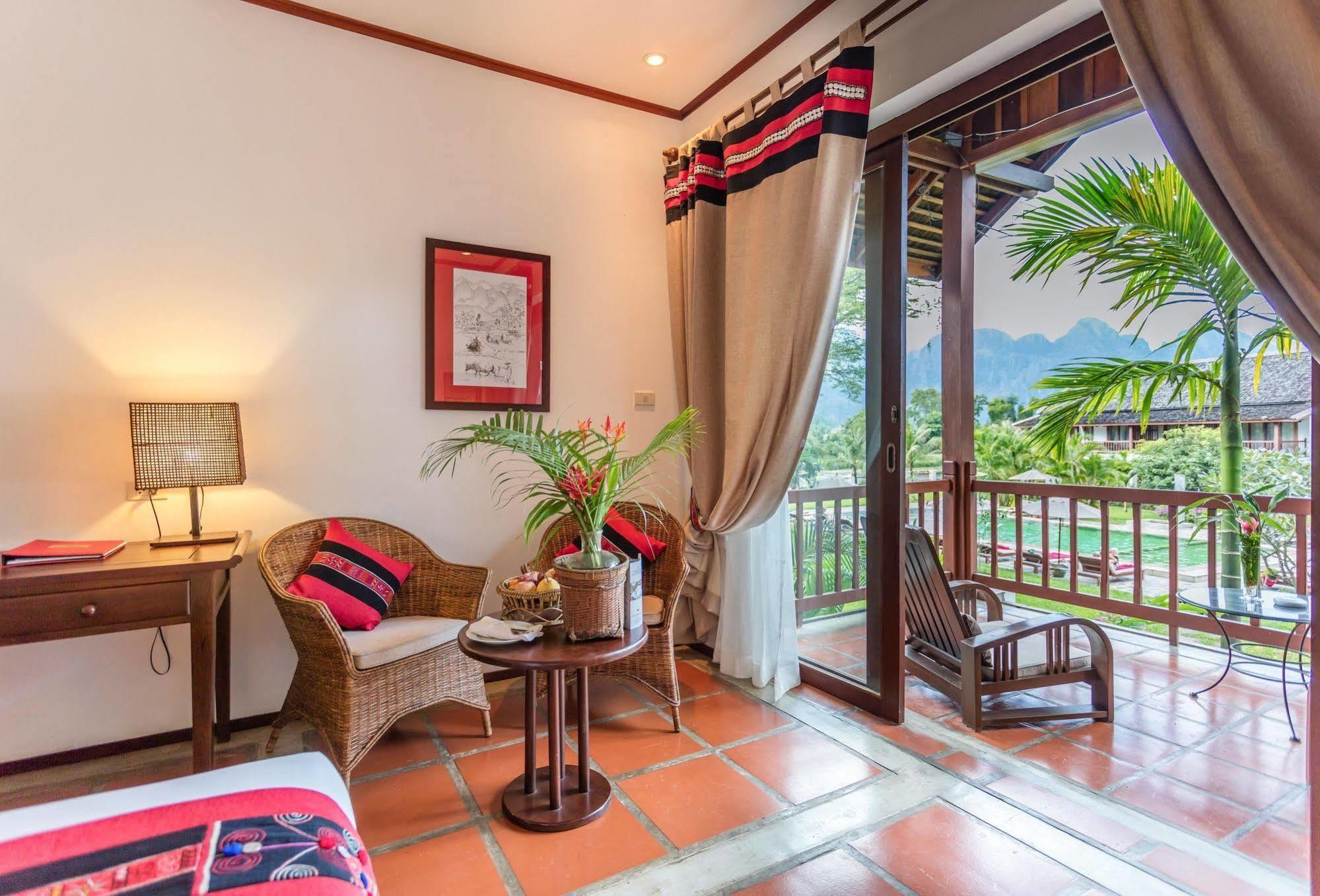 Riverside Boutique Resort, Vang Vieng Eksteriør billede