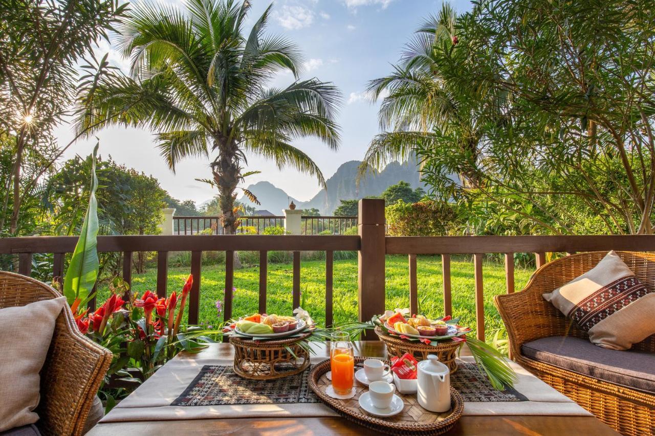 Riverside Boutique Resort, Vang Vieng Eksteriør billede