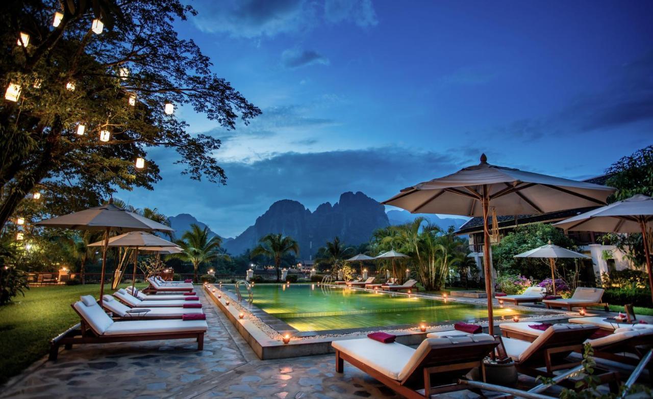 Riverside Boutique Resort, Vang Vieng Eksteriør billede